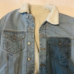 Brandy Melville Sherpa Denim Jacket